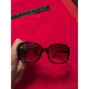 Tommy Hilfiger Leopard Tortoise Oversized Sunglasses Brown Gradient Women’s